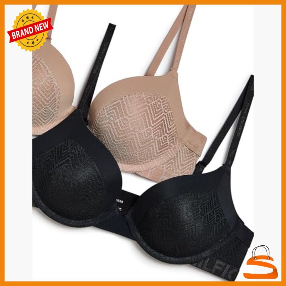 Lightly Lined Lace Micro Bra 2-Pack, Everyday Support, Adjustable Straps - Picture 6 of 7